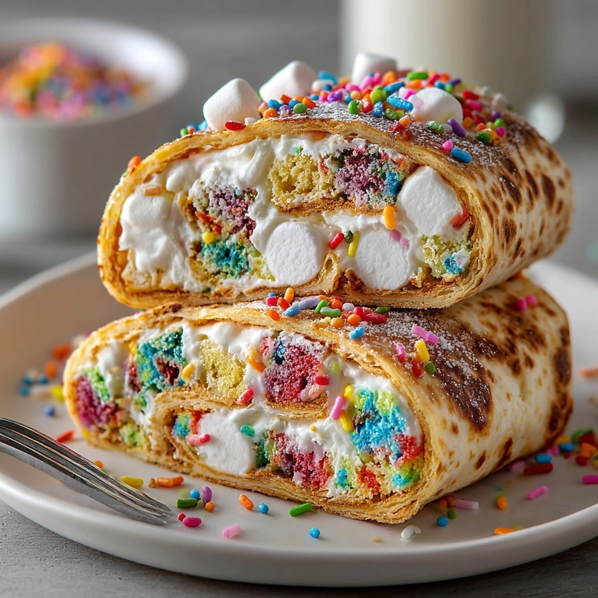 Chaos-Style Confetti Birthday Cake Wraps: A delightful wrap overflowing with colorful sprinkles and creamy frosting.