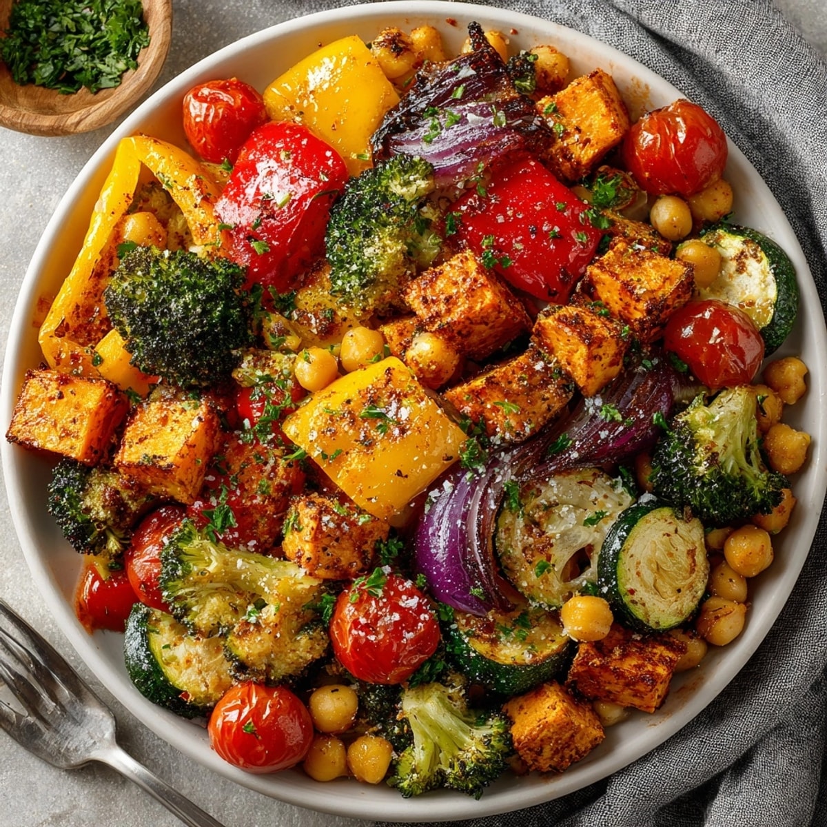 Sweet Potato Burrito Bowl featuring colorful roasted sweet potatoes, black beans, and fresh avocado slices