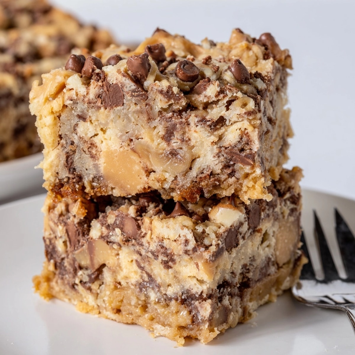 Golden Peanut Butter Toffee Blondies, a sweet and salty delight studded with crunchy toffee.