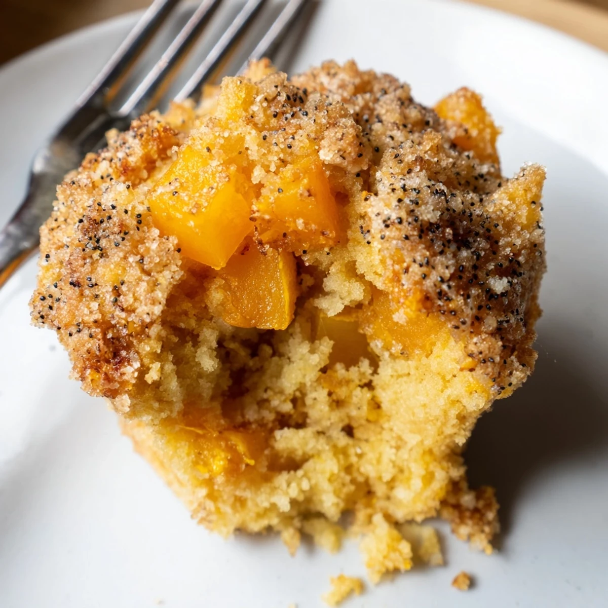 Golden, crispy-topped Japanese sweet potato muffins, offering sweet flavor and delightful texture.  