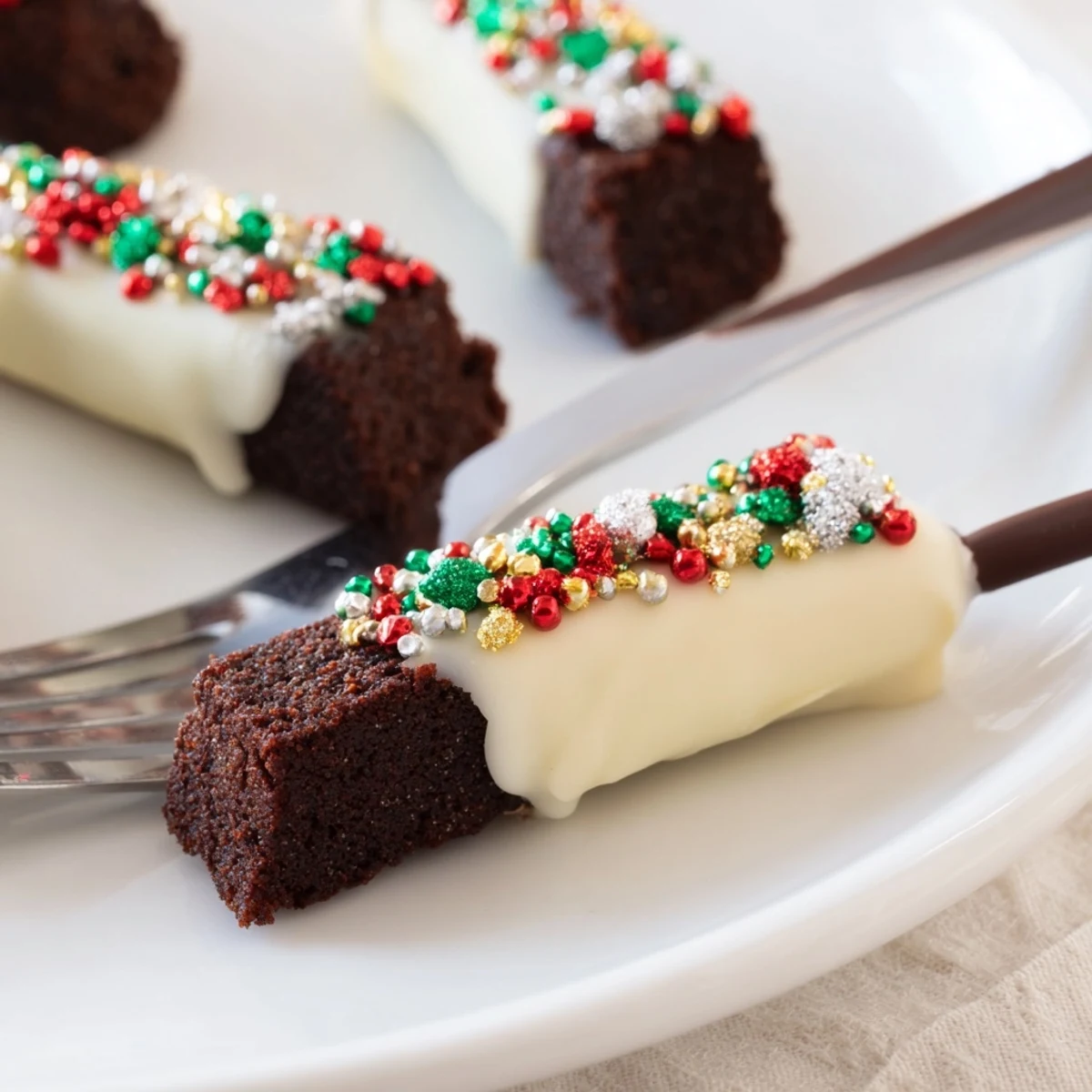 Festive Christmas Cookie Brownie
