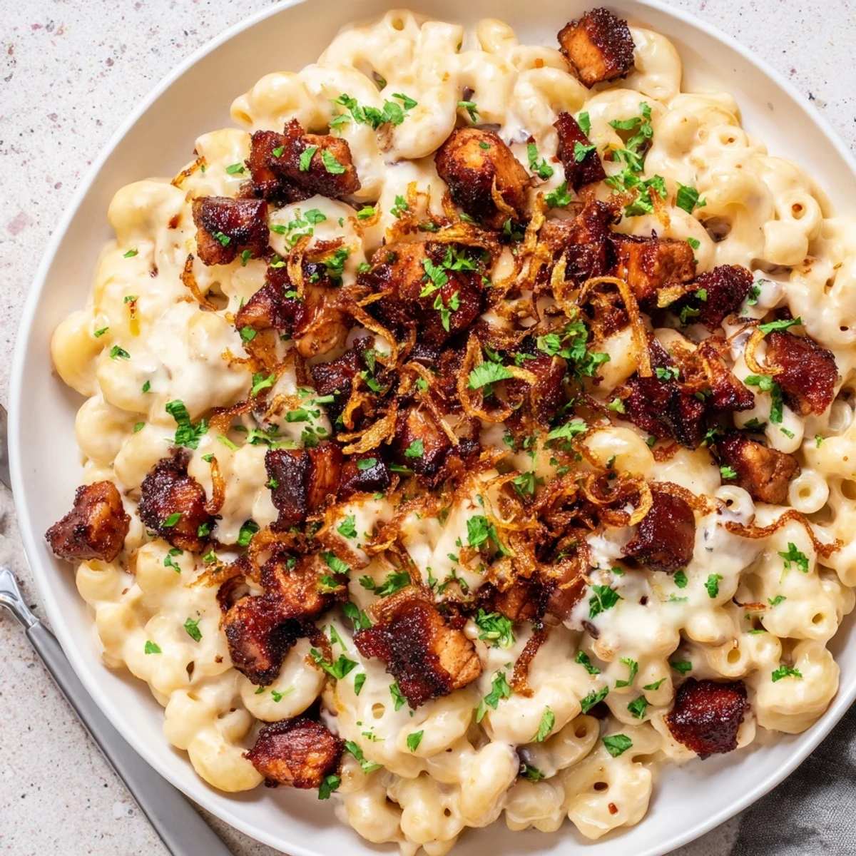 One-Pot Honey BBQ Chicken Mac
