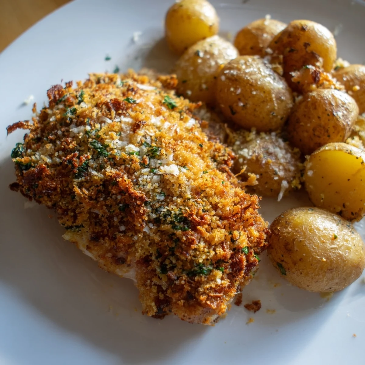 Crispy Parmesan Crusted Chicken
