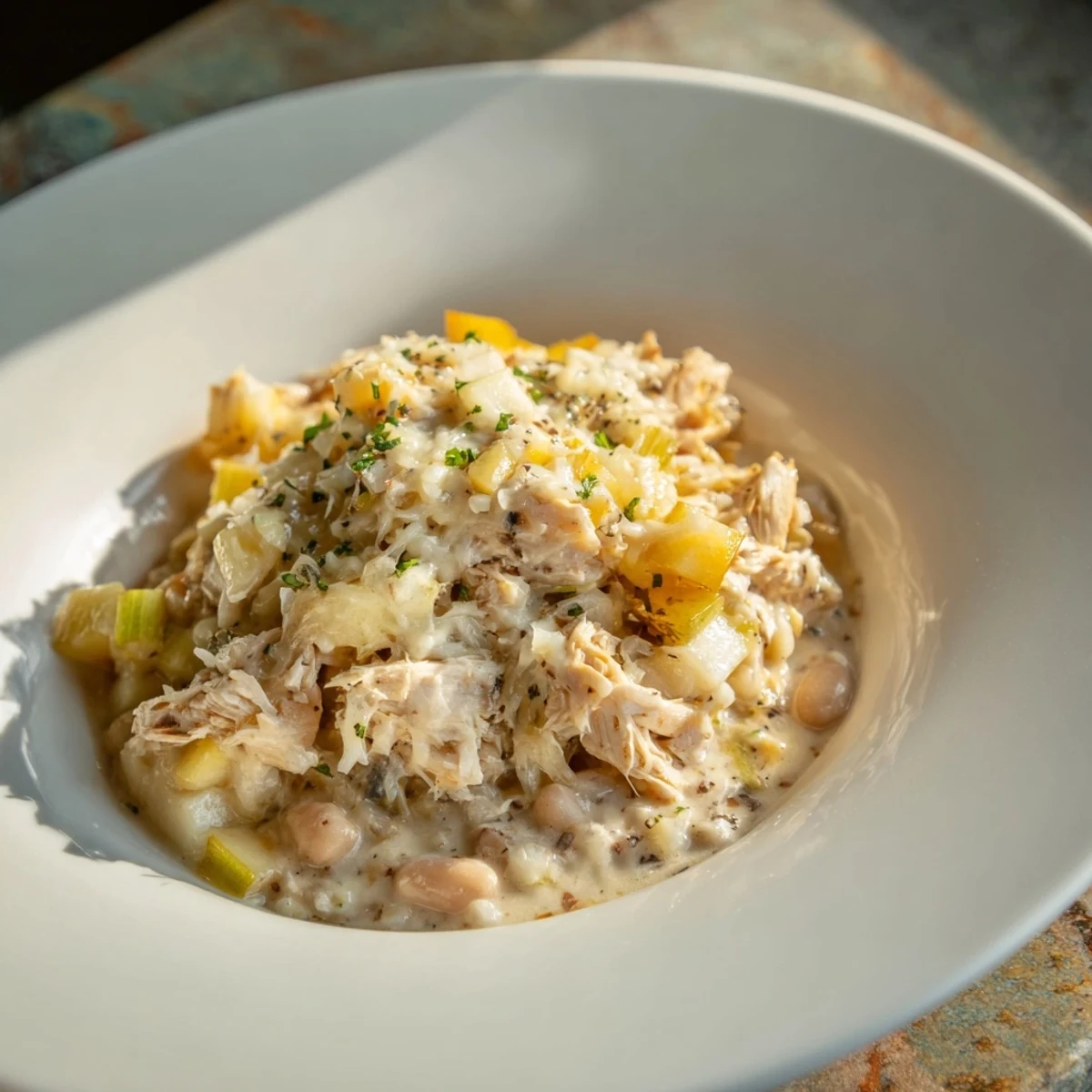 White Cheddar Apple Chili