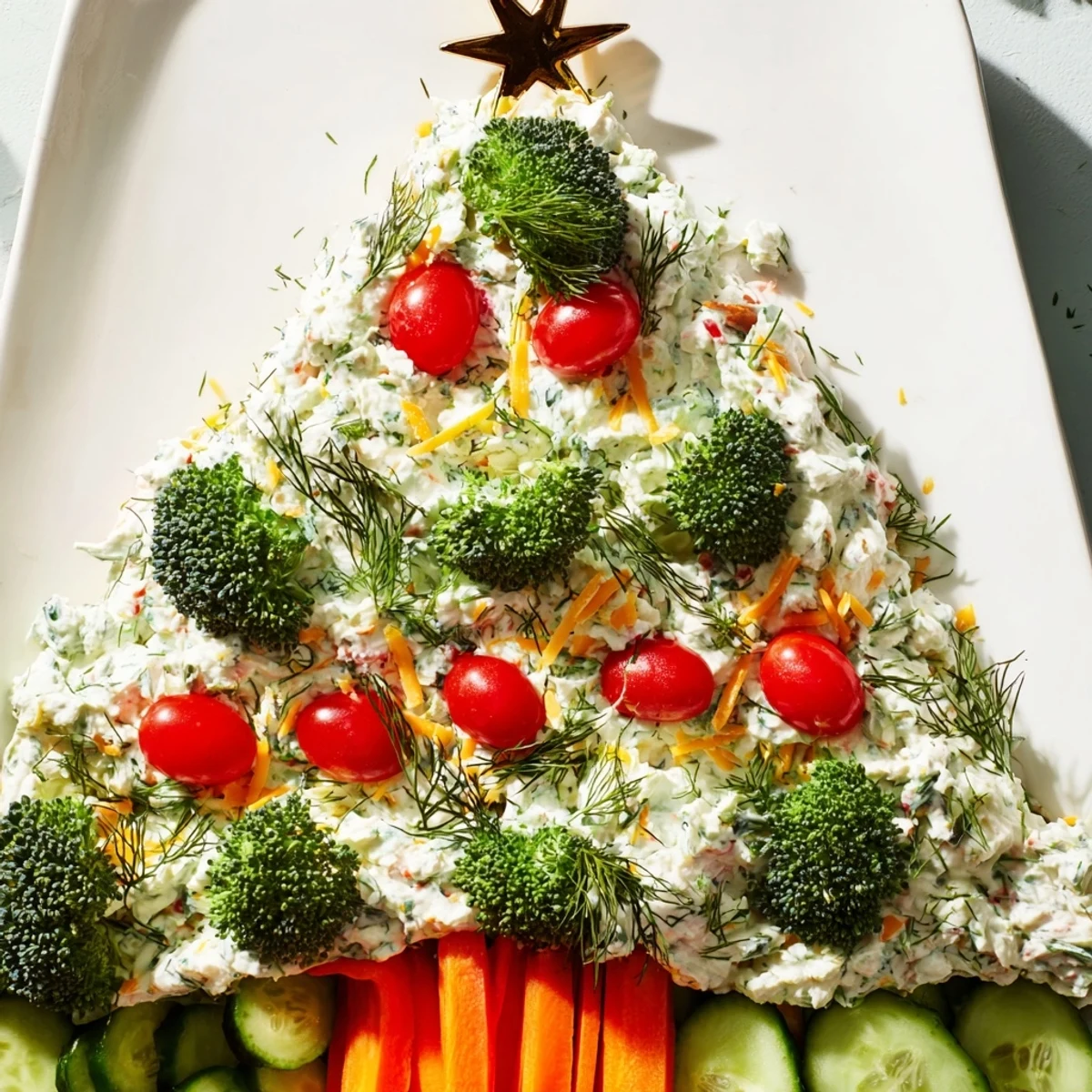 Simplified Christmas Tree Platter