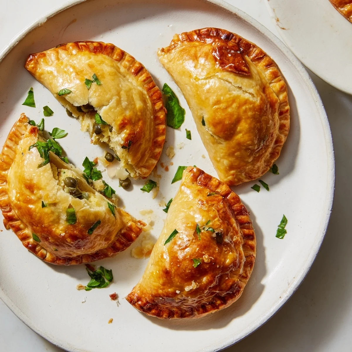 Chicken Piccata Mini Hand Pies