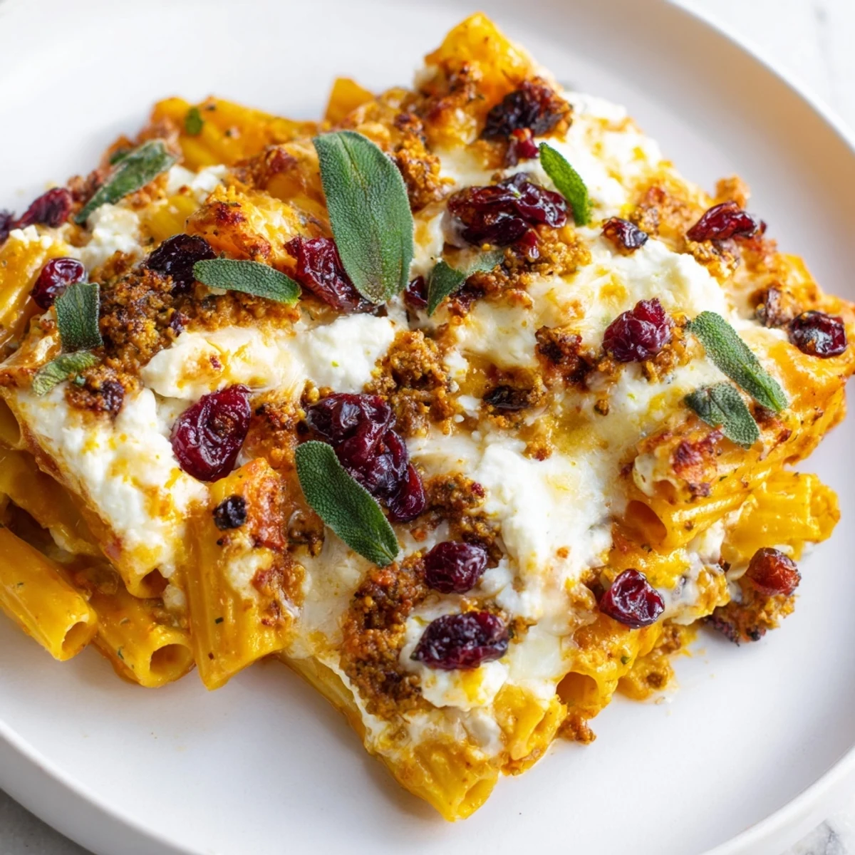 Cranberry Sage Feta Pasta