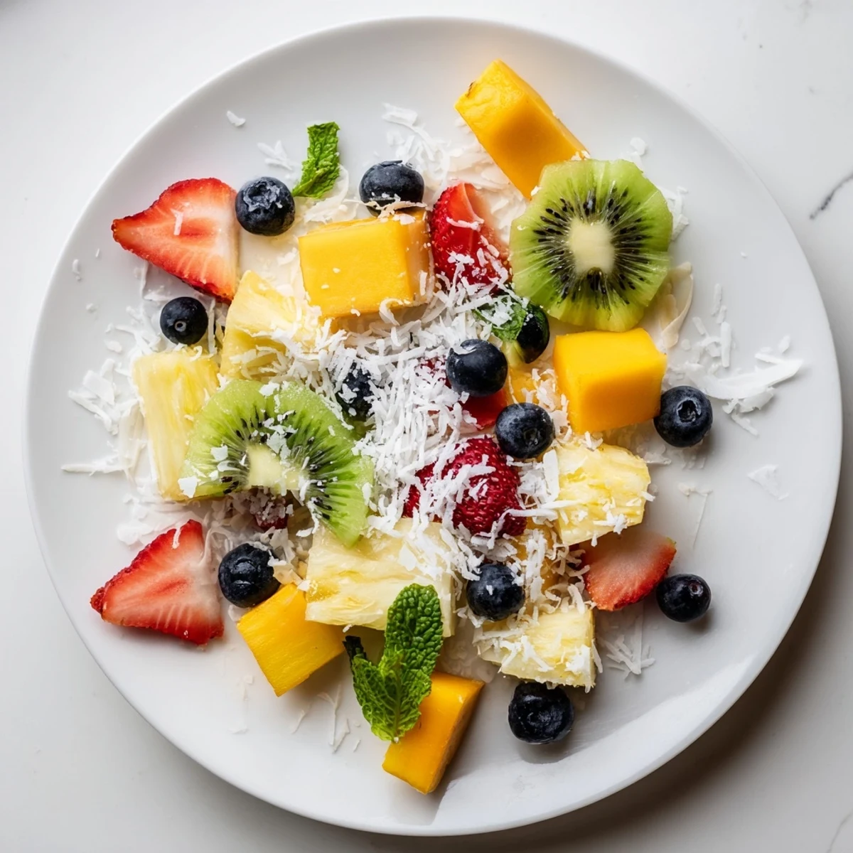 Fresh, beautifully arranged Tropical Pineapple Platter with colorful summer fruits, perfect for sharing.