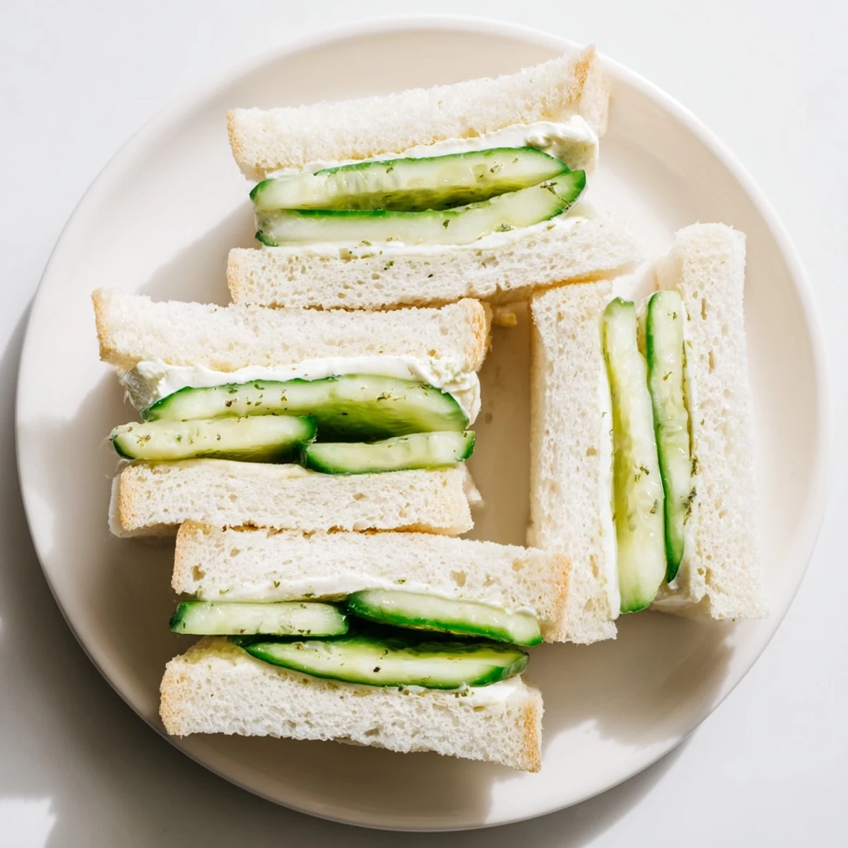 Golden, tiered platter displays delicious Castle Feast Royal Tea Party Sandwiches with a variety of fillings.