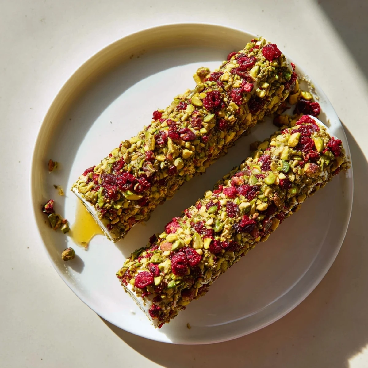 A close-up of vibrant Cranberry Goat Cheese Logs, offering a flavor explosion on every bite!