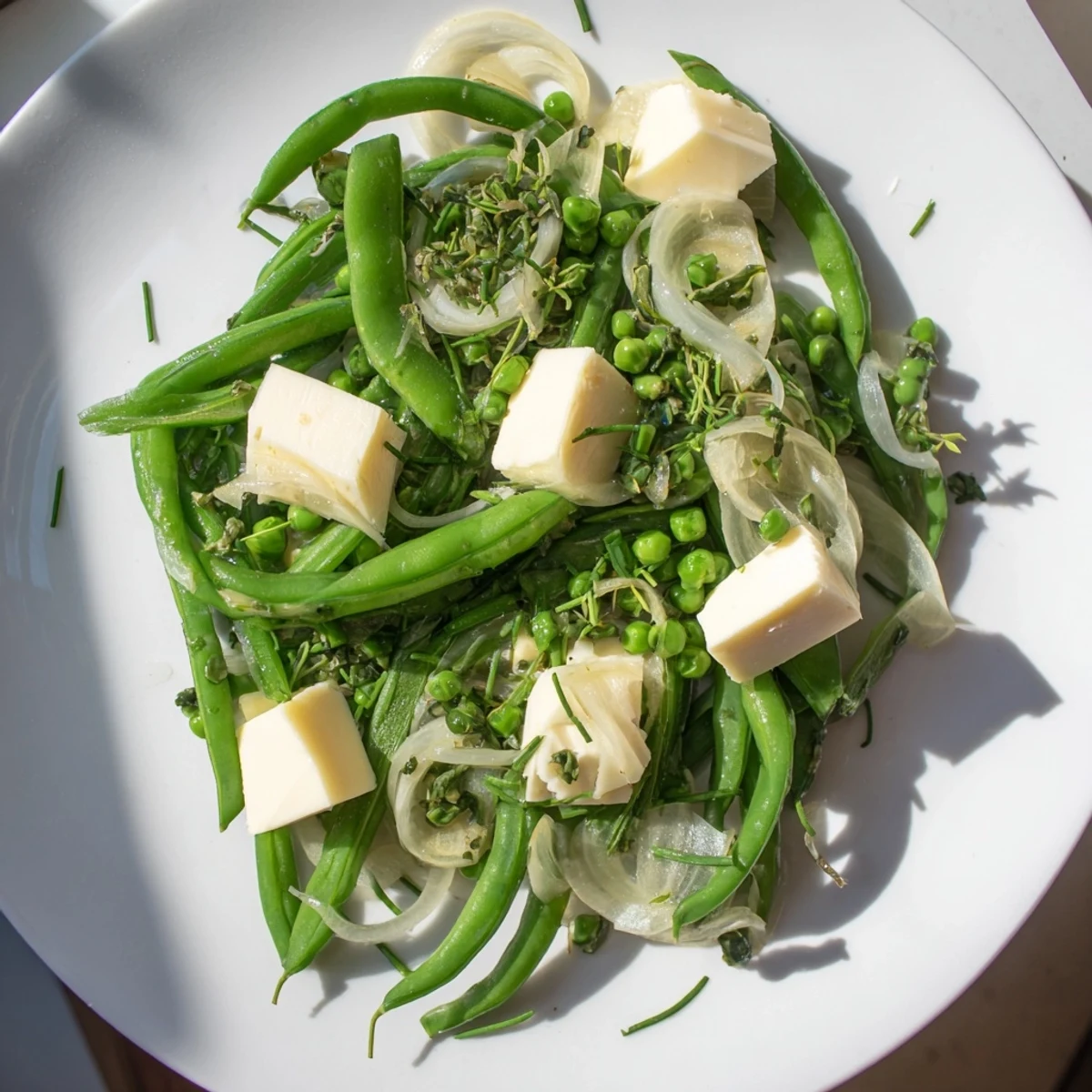 English Ivy Snap Peas Cheddar