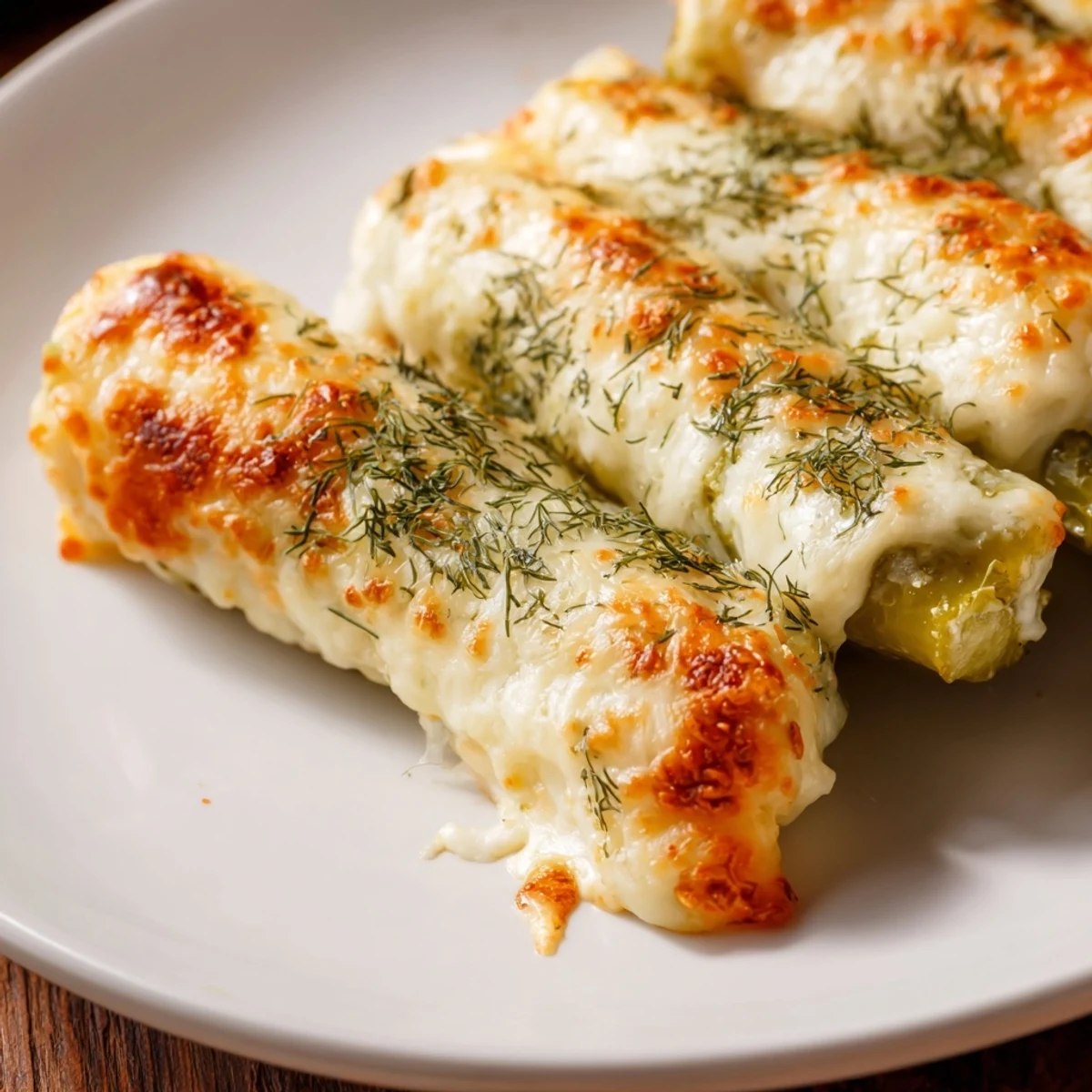 Crispy, bubbling melted cheese wraps a tangy dill pickle in these quick and easy rolls.