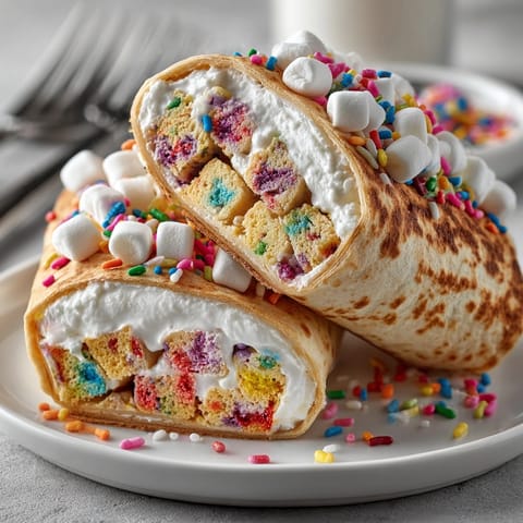 See the perfect, bite-sized Chaos-Style Confetti Birthday Cake Wraps, showcasing a happy birthday treat.