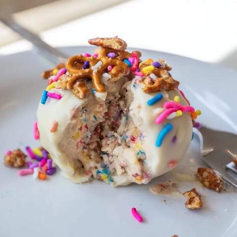 Colorful Funfetti Spicy Pretzel Cake Pops, a sweet-and-salty treat for celebrations!  