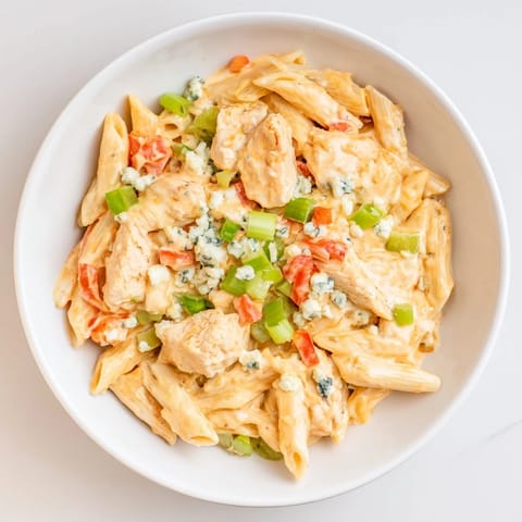 Buffalo Chicken Pasta Skillet