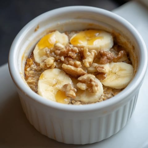 Baked Oats Banana Honey