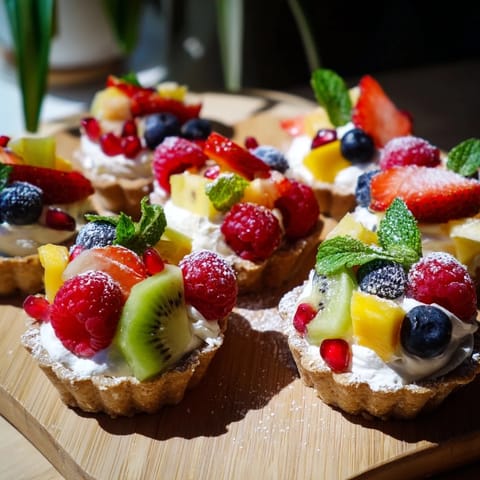 Heart Shaped Fruit Tart