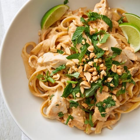 Thai Peanut Chicken Pasta
