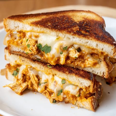 Savory Butter Chicken Grilled Cheese