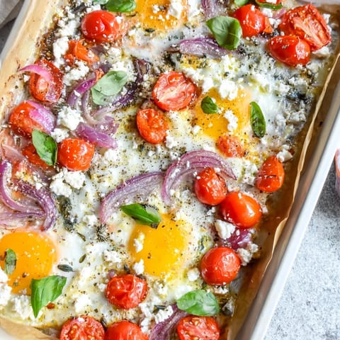 Tomato Feta Baked Eggs