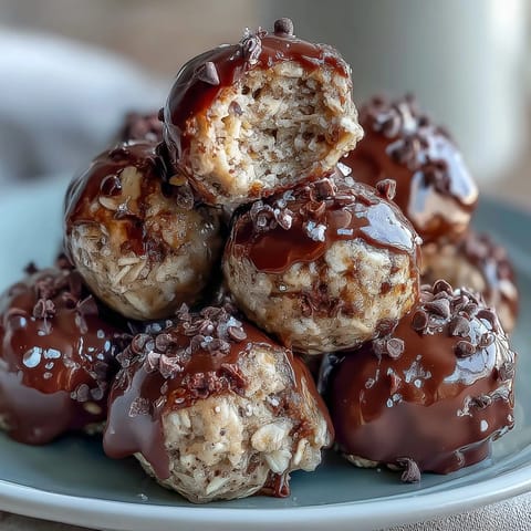 No-Bake Peanut Butter Oat Bites with chocolate chips and coconut, perfect for a quick wholesome snack.
