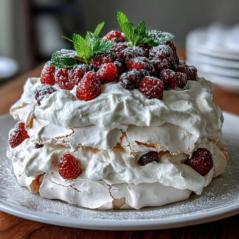 Mothers Day Pavlova Mixed Berries