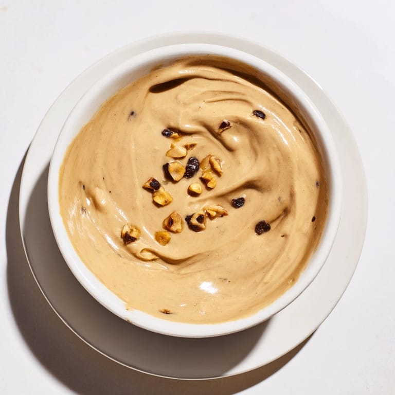 Homemade Espresso Cashew Butter—sees the vibrant swirl, sweet and earthy in color.