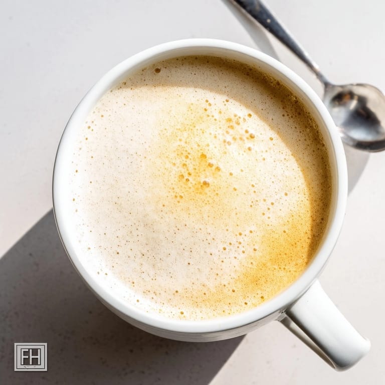 Preparing Bulletproof Coffee, blending fragrant coffee with butter for a quick, rich beverage.