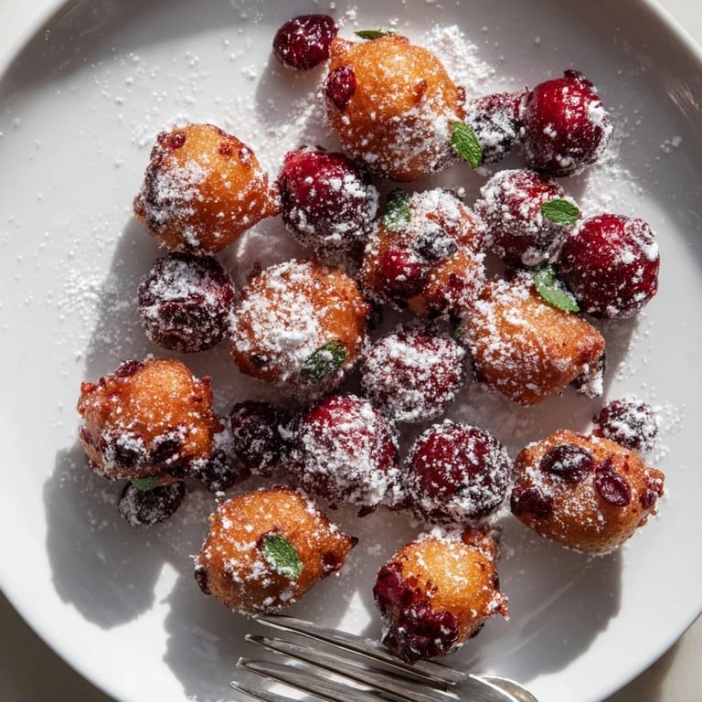 Golden, crunchy Tempura Cranberry Bites, perfect for holiday gatherings and potlucks!  