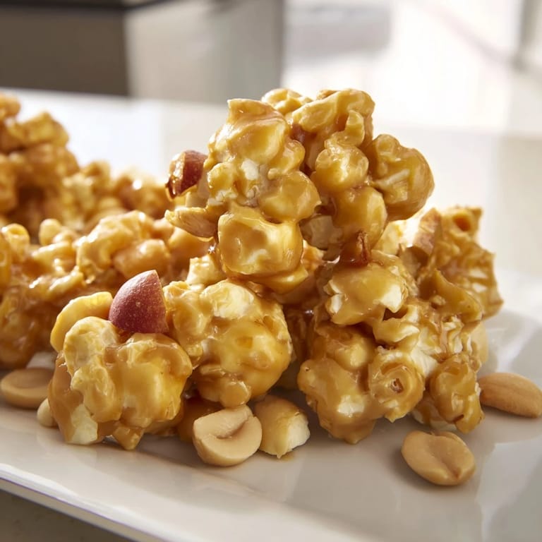 Delicious Caramel Apple Cracker Jacks ready for movie night, featuring rich caramel and peanuts.  