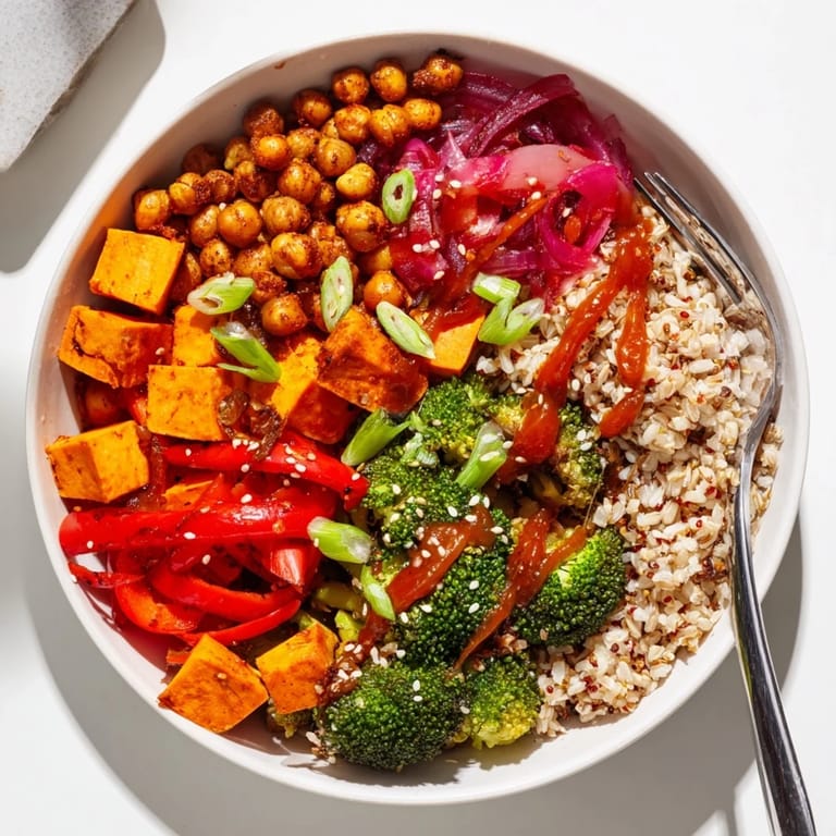 Satisfying Bold Sauce Drizzle Bowls featuring miso-butter and gochujang sauces, perfect for lunch.  