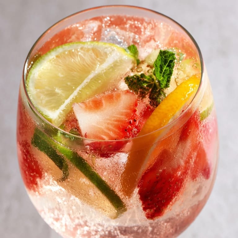 Deliciously hydrating fruit-infused mocktails featuring cucumber and citrus slices for taste.