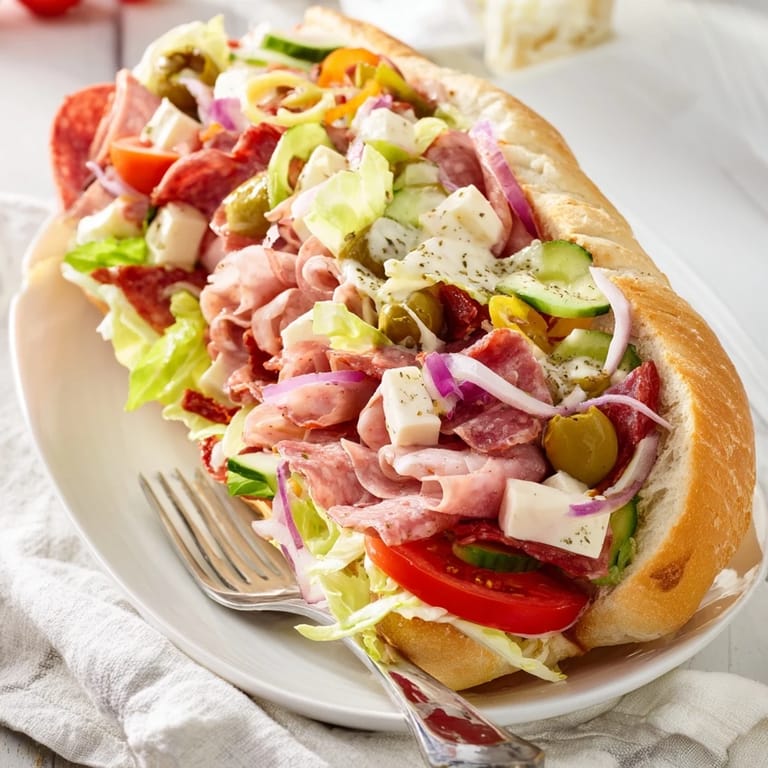 Close-up of Flavor Mash-Up Sandwiches, showcasing colorful ingredients and creamy dressing for lunch.  