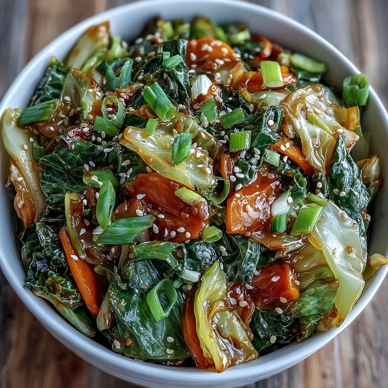 Hot and Sour Cabbage piled high next to fluffy steamed rice for a complete weeknight meal.