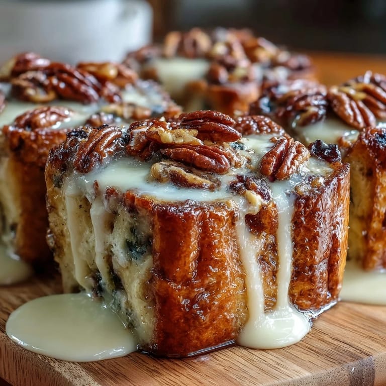 Warm, custard-soaked brioche bread casserole filled with sweet blueberries, baked until golden and topped with crunchy nuts and a dusting of powdered sugar.