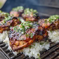 Grilled pineapple chicken and rice foil packets with juicy chicken, sweet pineapple, and colorful vegetables, cooked to perfection on the grill.